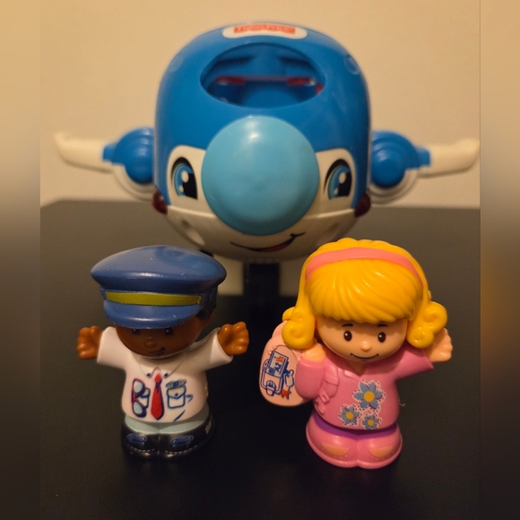 Fisher-Price Other - Little People Travel Together Airplane With Pilot And Passenger